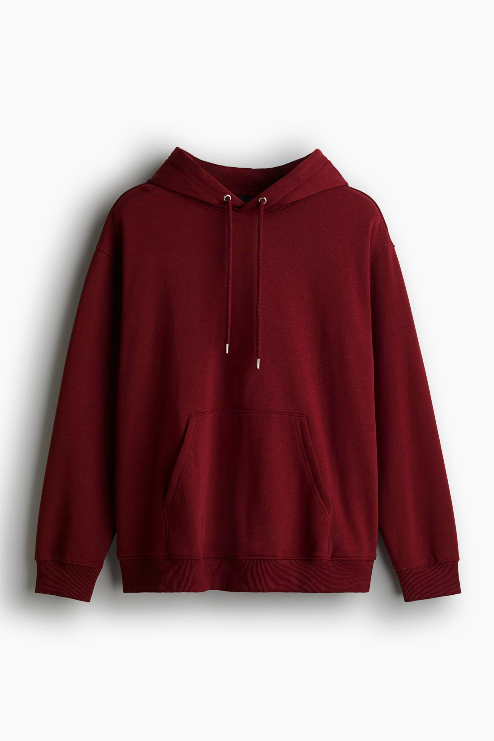 Men's Solid Red Hooded Sweatshirt(Red)